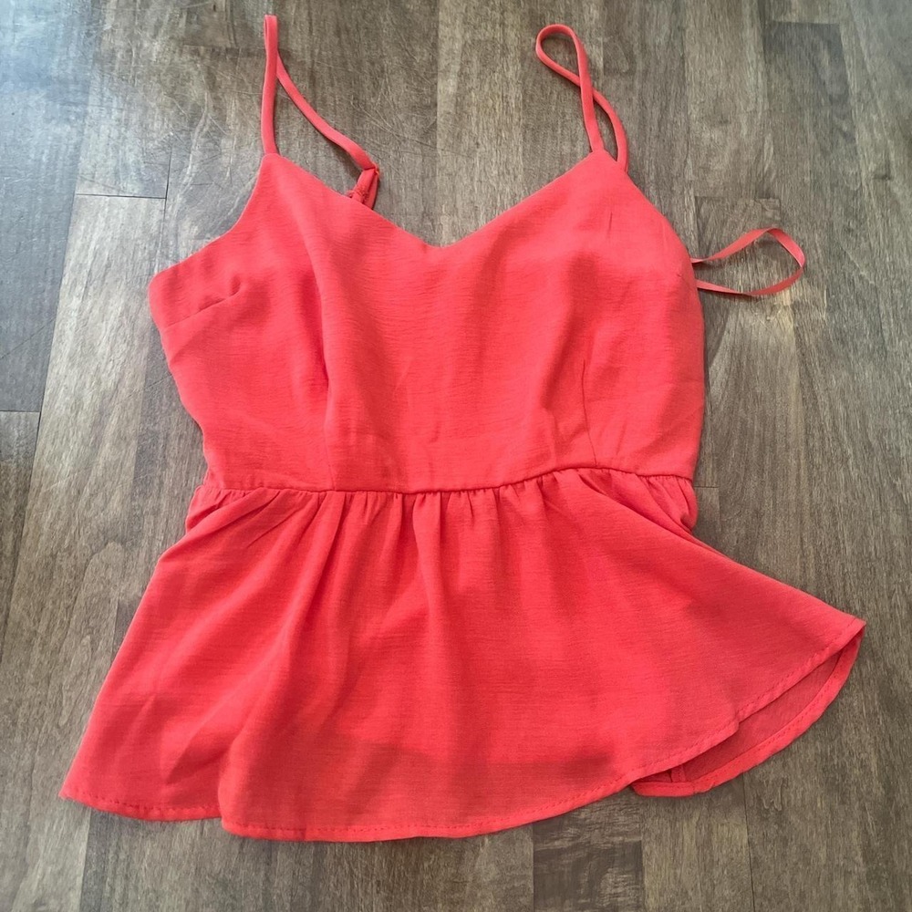 Cami Y2K peplum spaghetti strap tank smocked sweetheart festival rave